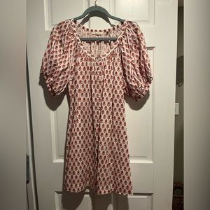 doen josette dress traveler block print size xs